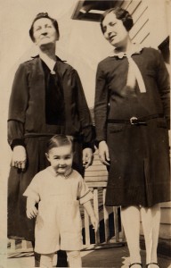 Bridget Loreto Killeen, with Mary Gladys (Lahey) Cunningham and John Cunningham